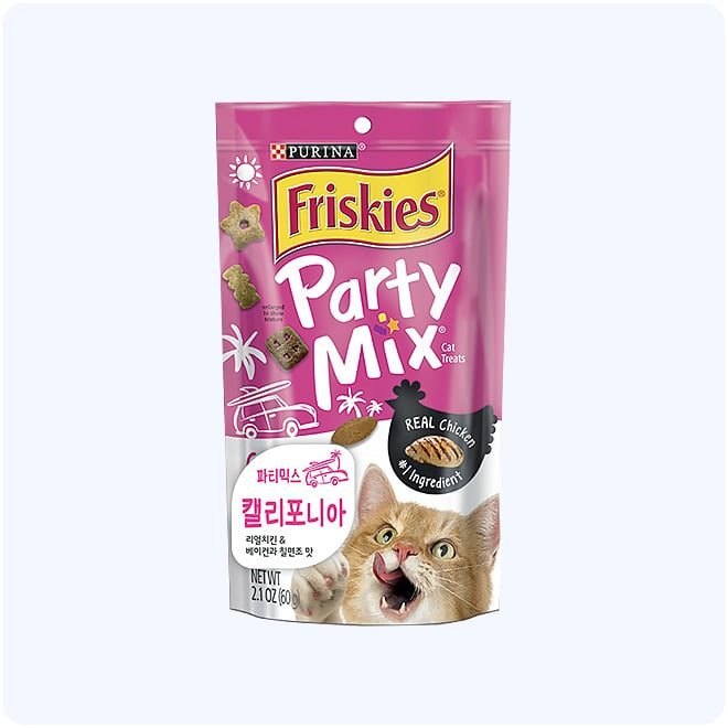 퓨리나 프리스키 파티믹스 캘리포니아 60G 고양이 성묘 영양간식 - 콤빌리지