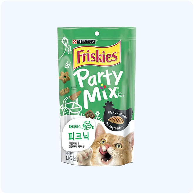 퓨리나 프리스키 파티믹스 피크닉 60G 고양이 성묘 영양간식 - 콤빌리지