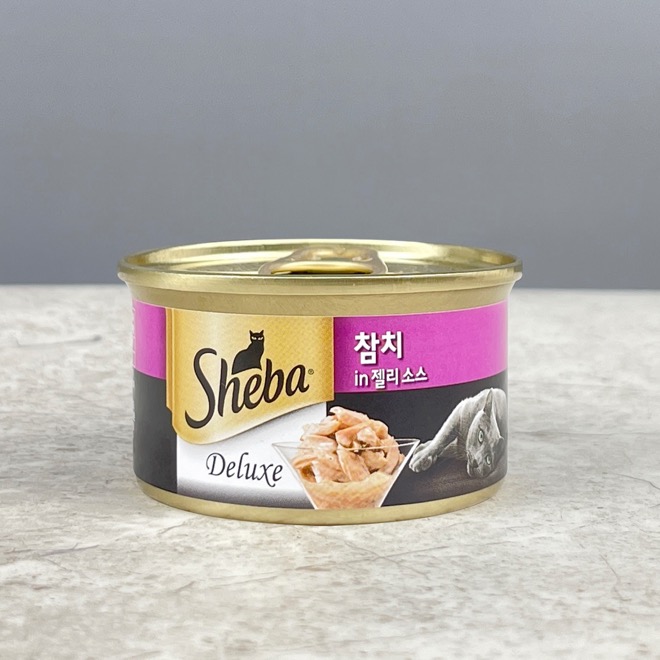 쉬바 고양이주식 캔 참치흰살과 젤리소스 85g - 콤빌리지